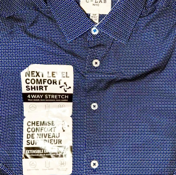 C-Lab Mens Button Down Shirt - Picture 2 of 4